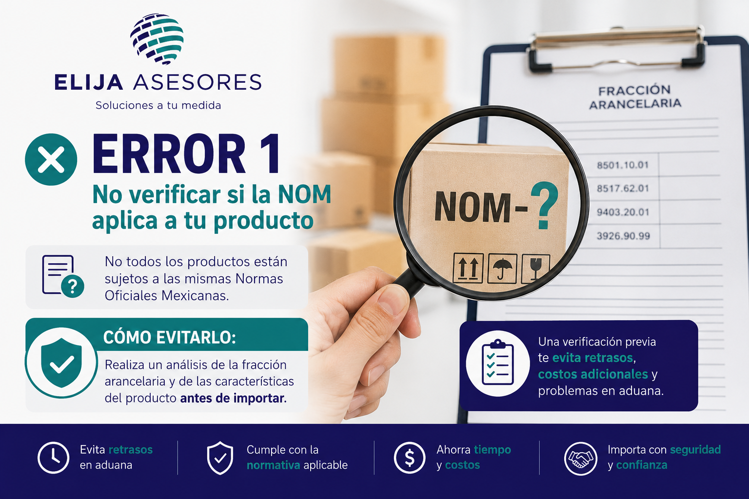 NOM y aduana